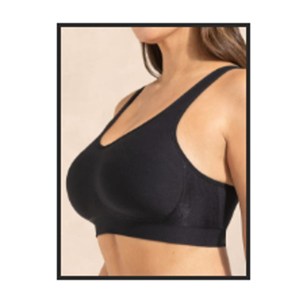 Truekind Daily Comfort Wireless Shaper Bra Black Size Small NWT - Picture 4 of 4